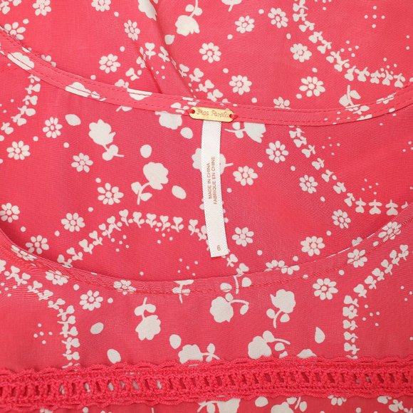 NEW Free People Bell Sleeve Boho Shift Dress Sz 6 - Picture 8 of 8